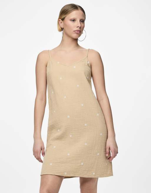 Pieces – Minikleid in Safari