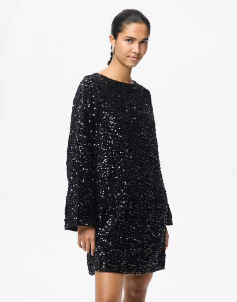 Pieces – Minikleid in Schwarz - view 1