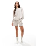 [Pieces] Pieces Mix and Match sweatshirt in cream-White S CREAM