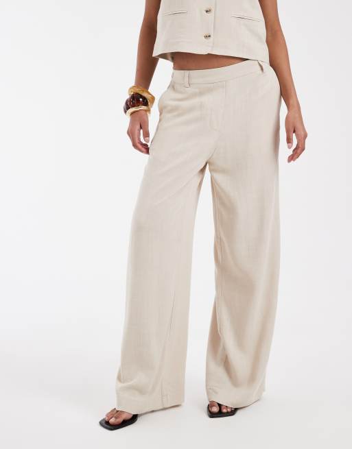 Pieces - Mix & Match - Pantaloni sartoriali a fondo ampio grigio caldo, 3 di 5