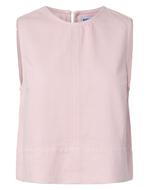 Pieces - Mouwloze top in roze, 6 van 7