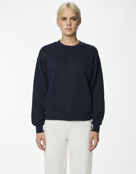 Pieces - Mørkeblå sweatshirt - view 1