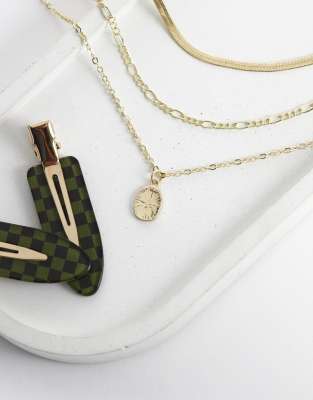 Pieces Necklace Stack In Gold