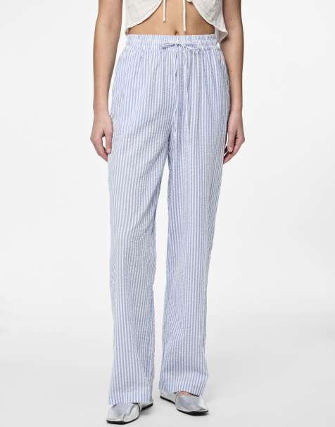 Pieces Trousers in blue