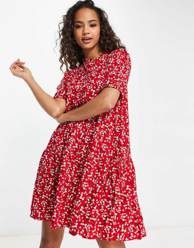 Pieces nille floral printed dress