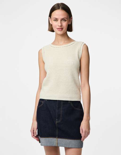 Pieces - Omkeerbare top in birch