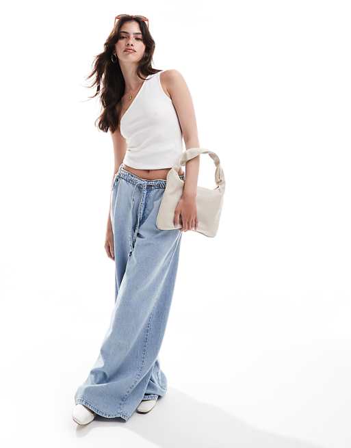 Pieces one shoulder top in white | ASOS Pieces one shoulder top in white | ASOS