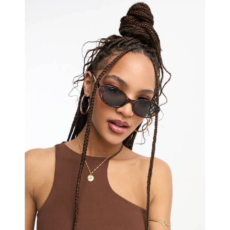 Oval cat cheap eye sunglasses