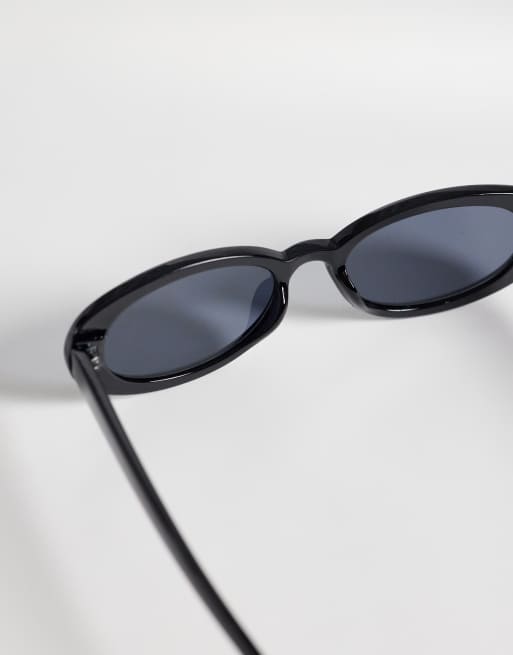 PIECES – Ovale Sonnenbrille in Schwarz, 3 von 3