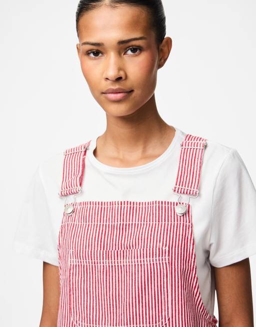 Pieces - Overgooier-jurk in rood, 4 van 4