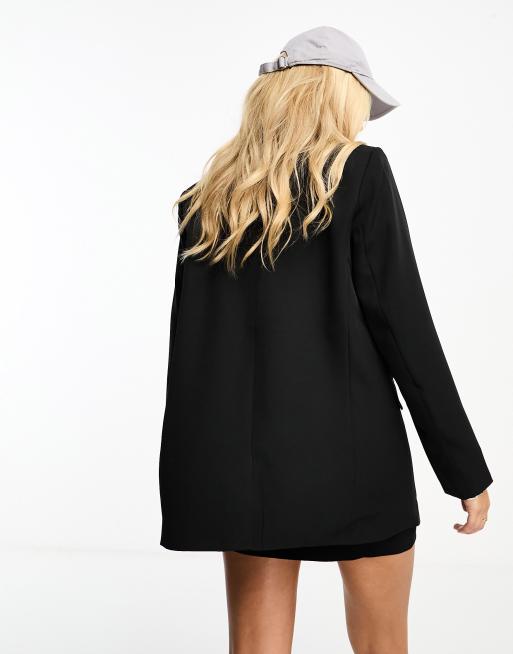 	Pieces – Oversize-Blazer in Schwarz, 4 von 4