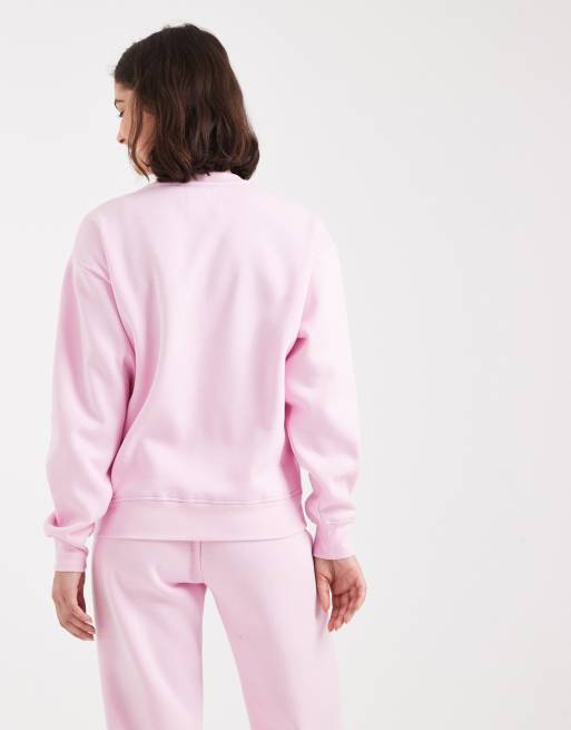 Pieces – Oversize-Sweatshirt in Hellrosa, Kombiteil , 4 von 4