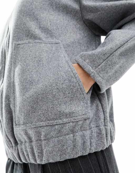 極美品 OAMC OVERSIZE JACKET 46 ライトグレー Oversized metallic