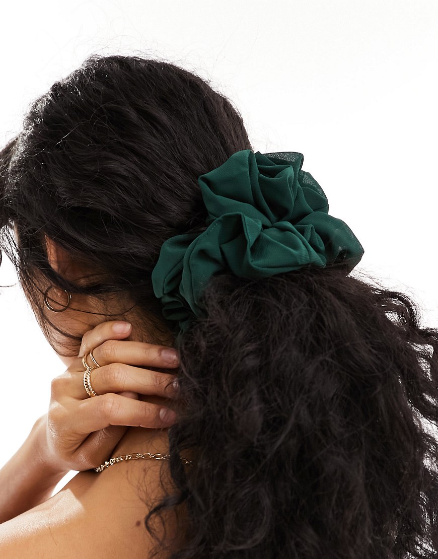 oversized scrunchie in green