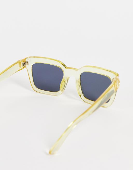 Oversized yellow sunglasses deals