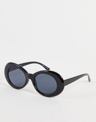 Pieces oversized sunglasses in black - ASOS Price Checker