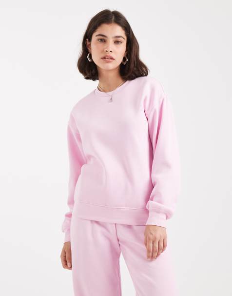 PIECES oversized sweatshirt in light pink - part of a set - view 1