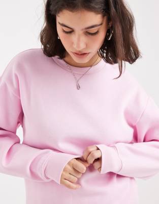 Pieces Oversized Sweatshirt In Pink