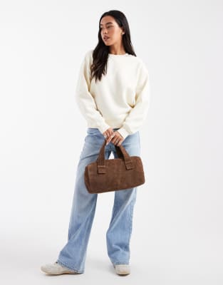Pieces Oversized Sweatshirt In White