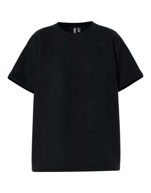 Pieces Oversized t-shirt in black, 5 of 6