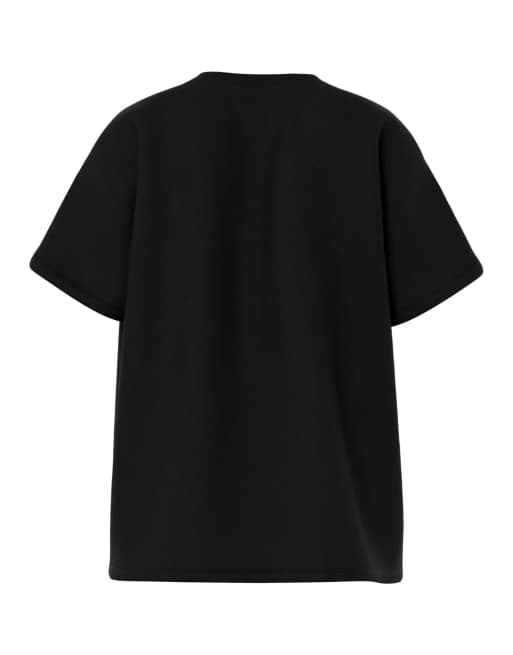 Pieces Oversized t-shirt in black, 6 of 6