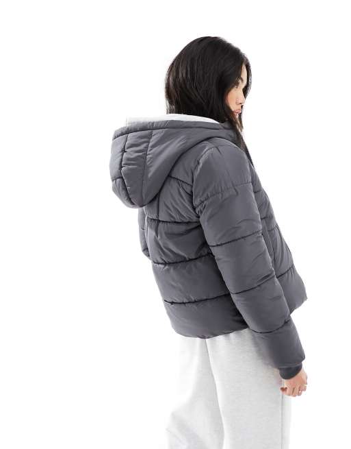 Ladies grey best sale padded jacket