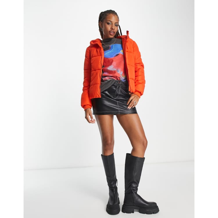 Bright red hotsell puffer jacket