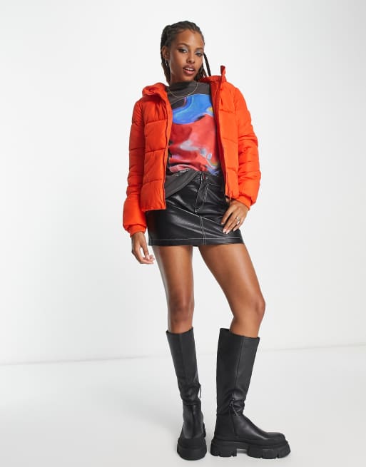 Bright red sale jacket womens