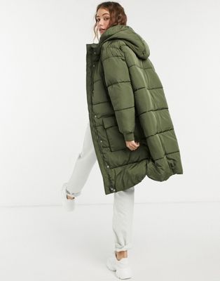 levi's padded longline jacket
