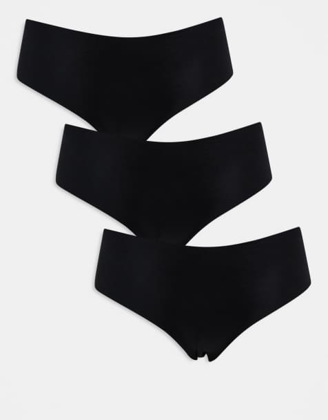 Pieces - Pakke med 3 par sorte trusser - view 1
