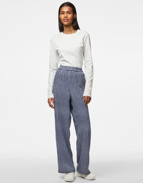 Pieces - Pantalon ample - Bleu marine - view 1