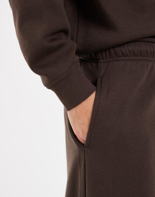 Pieces - Pantalon de jogging ample d'ensemble - Marron chocolat, 3 de 5