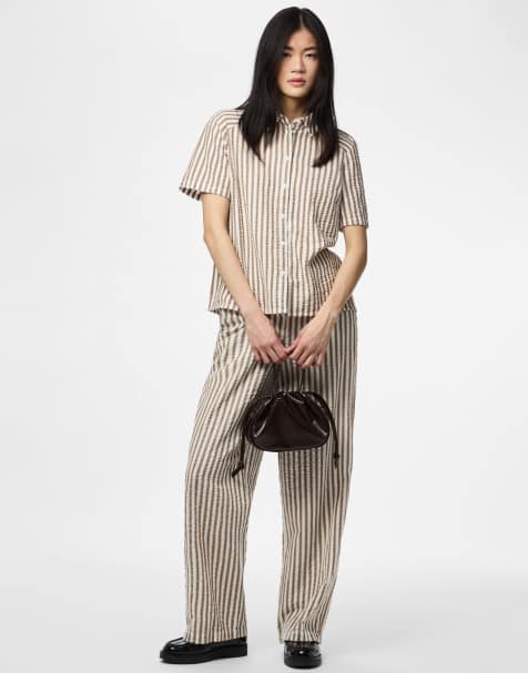 Pieces - Pantalon - Grège - view 1