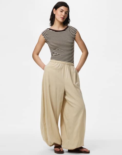 Pieces - Pantalones blanco pimienta - view 1