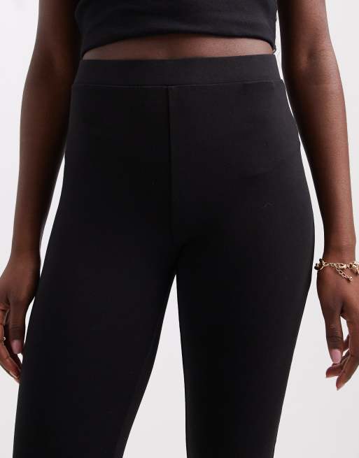 Pieces pantaloni capri in jersey neri, 5 di 5