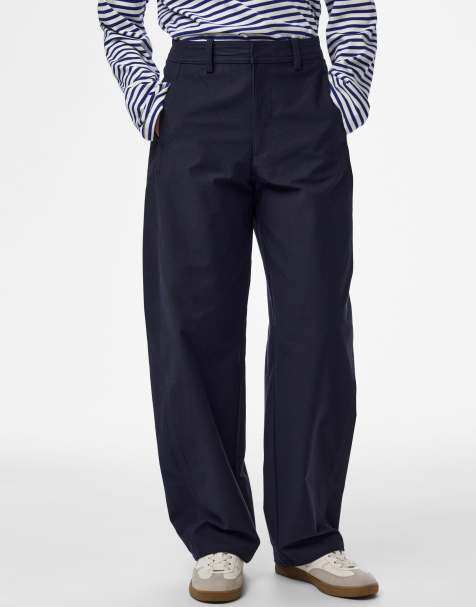 Pieces - Pantaloni color sky captain - view 1
