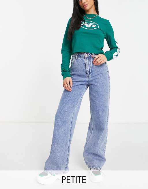 Petite High Waist Wide Leg Jeans