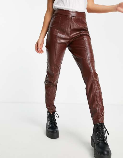 Next petite sale leather trousers