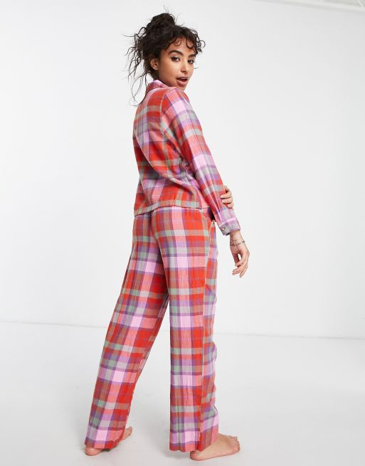 Pink flannel online pyjamas