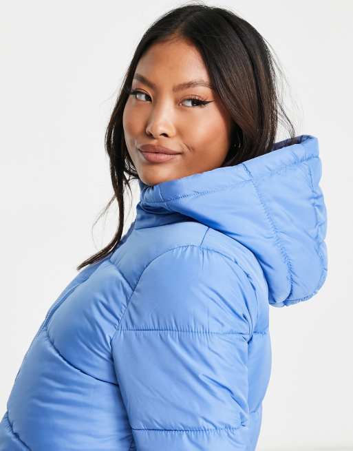 Blue padded hot sale jacket ladies