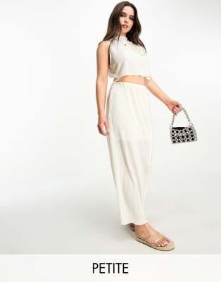 Petite cream midi skirt hotsell