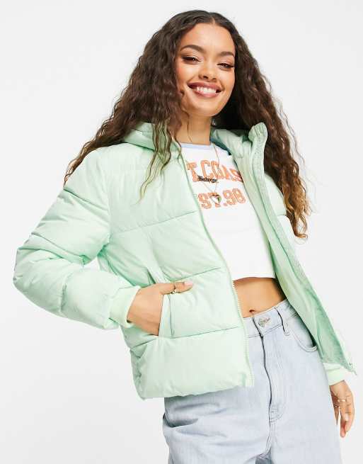 Mint store green puffer