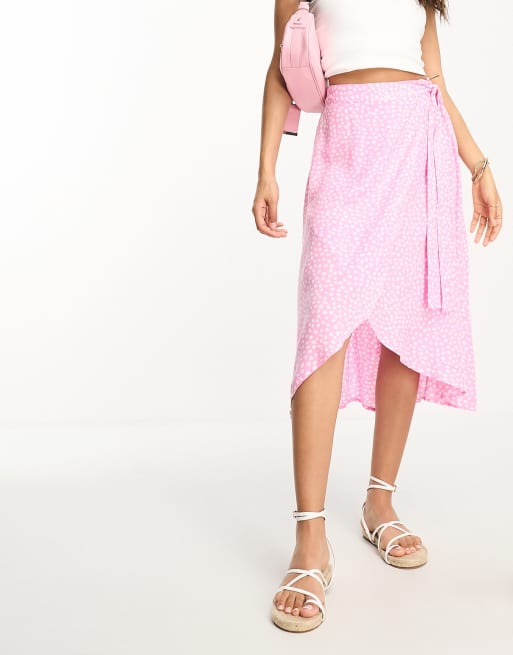 American eagle outlet wrap midi skirt