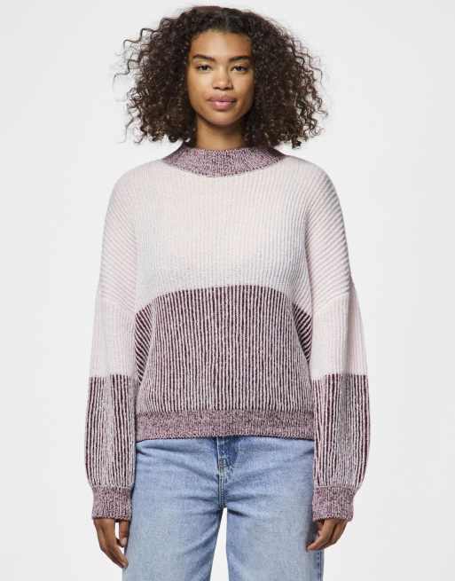 Pieces - Pull en maille - Bordeaux