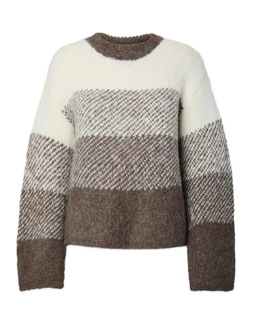 Pieces pull en maille couleur coffee quartz, 7 de 7