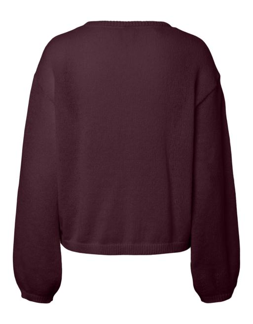 Pieces Pull en maille couleur vin, 7 de 7