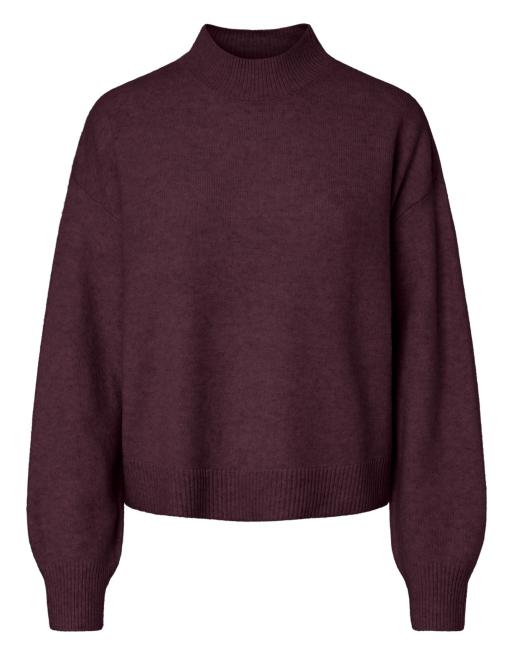 Pieces - Pull - Lie-de-vin, 7 de 7