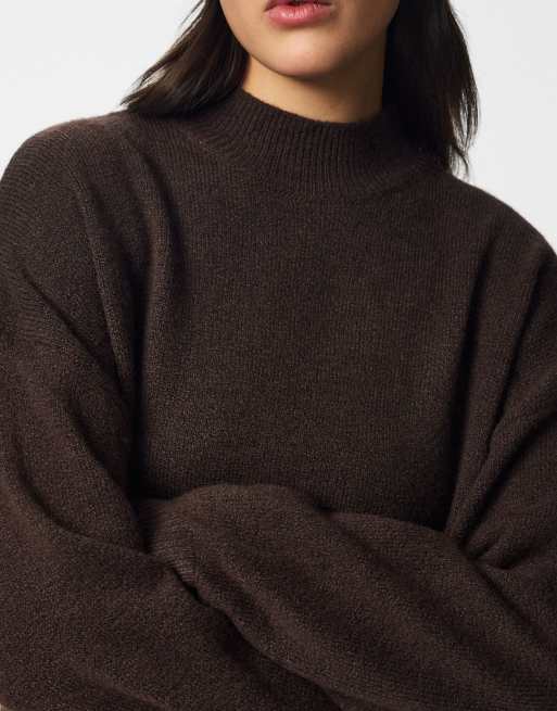 Pieces Pullover in Schokobraun, 4 von 7