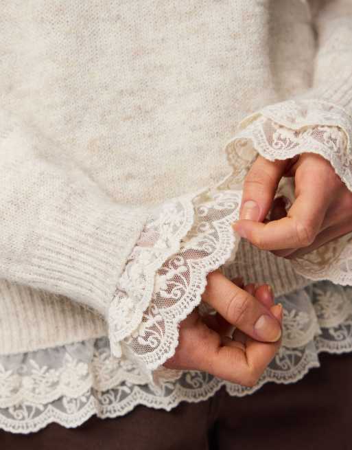 Pieces – Pullover in Whitecap Gray, 4 von 6