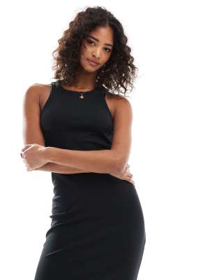 Pieces Racer Neck Midi Dress